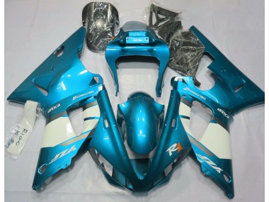 2000-2001 Hellblau & Weiß R1 Motorrad Verkleidungen