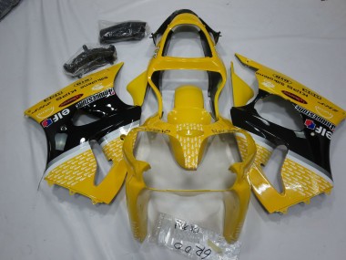 2000-2002 Gelb Elf ZX6R Motorrad Verkleidungen