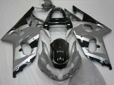 2000-2002 Grau-Silber OEM-Stil GSXR 1000 Motorrad Verkleidungen