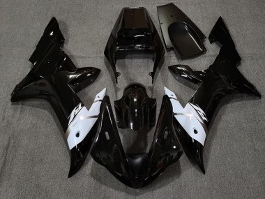 2002-2003 Schwarz Glänzend Weiß & Silber R1 Motorrad Verkleidungen