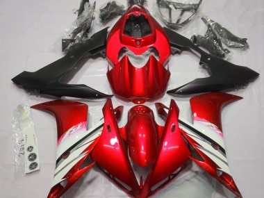 2004-2006 Helles Rot & Weiß R1 Motorrad Verkleidungen