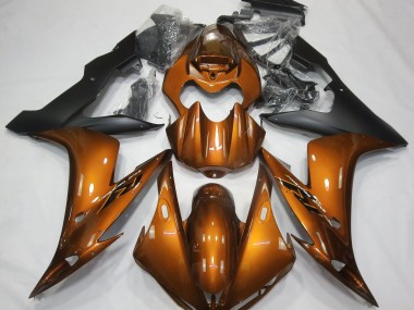 2004-2006 Orange Glänzend & Schwarz R1 Motorrad Verkleidungen