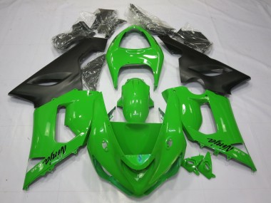 2005-2006 Grün Schwarz ZX6R Motorrad Verkleidungen