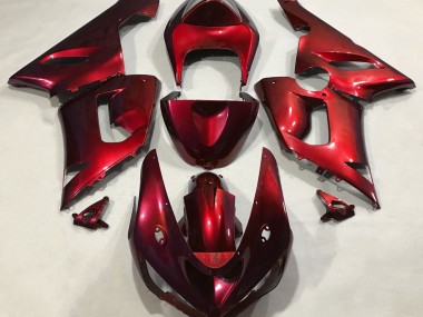 2005-2006 Metallic Rot ZX6R Motorrad Verkleidungen