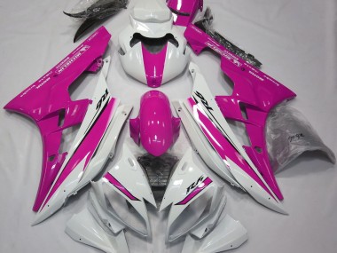2006-2007 Glänzend Weiß & Pink R6 Motorrad Verkleidungen