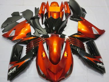 2006-2011 Grün Schwarz ZX14R Motorrad Verkleidungen