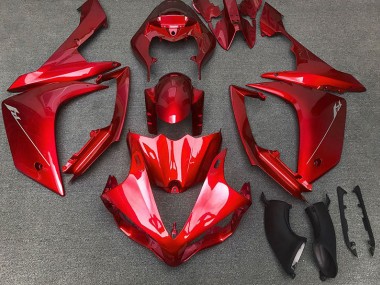 2007-2008 Rot Glänzend R1 Motorrad Verkleidungen