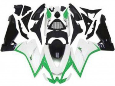 2010-2015 Glänzend Weiß & Grün RSV4 1000 Motorrad Verkleidungen