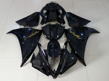 2012-2014 Schwarz Glänzend R1 Motorrad Verkleidungen